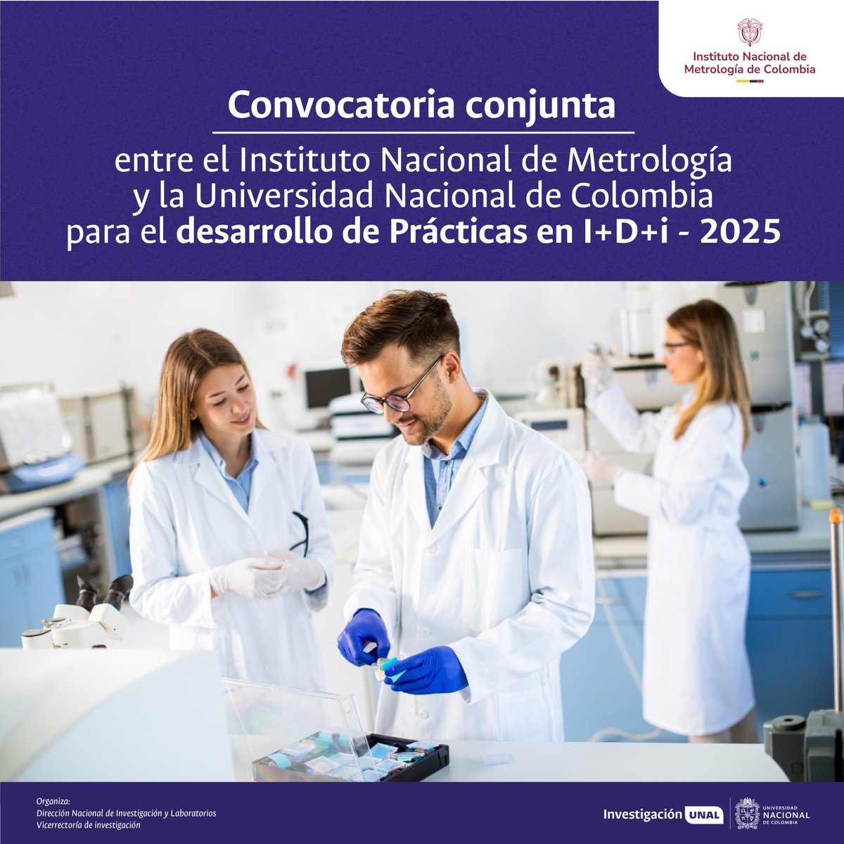 Investigación - Universidad Nacional de Colombia (@vriunal) on Twitter photo #EstudiantesUNAL Adenda 1 - Convocatoria conjunta entre el <a href="/INMdeColombia/">Instituto Nacional de Metrología - INM de Colombia</a> y la @UNALoficial
para el desarrollo de prácticas en I+D+i - 2025: tiny.cc/inmunal2025pra… #UNAL #EstudiantesUNAL Adenda 1 - Convocatoria conjunta entre el <a href="/INMdeColombia/">Instituto Nacional de Metrología - INM de Colombia</a> y la @UNALoficial
para el desarrollo de prácticas en I+D+i - 2025: tiny.cc/inmunal2025pra… #UNAL