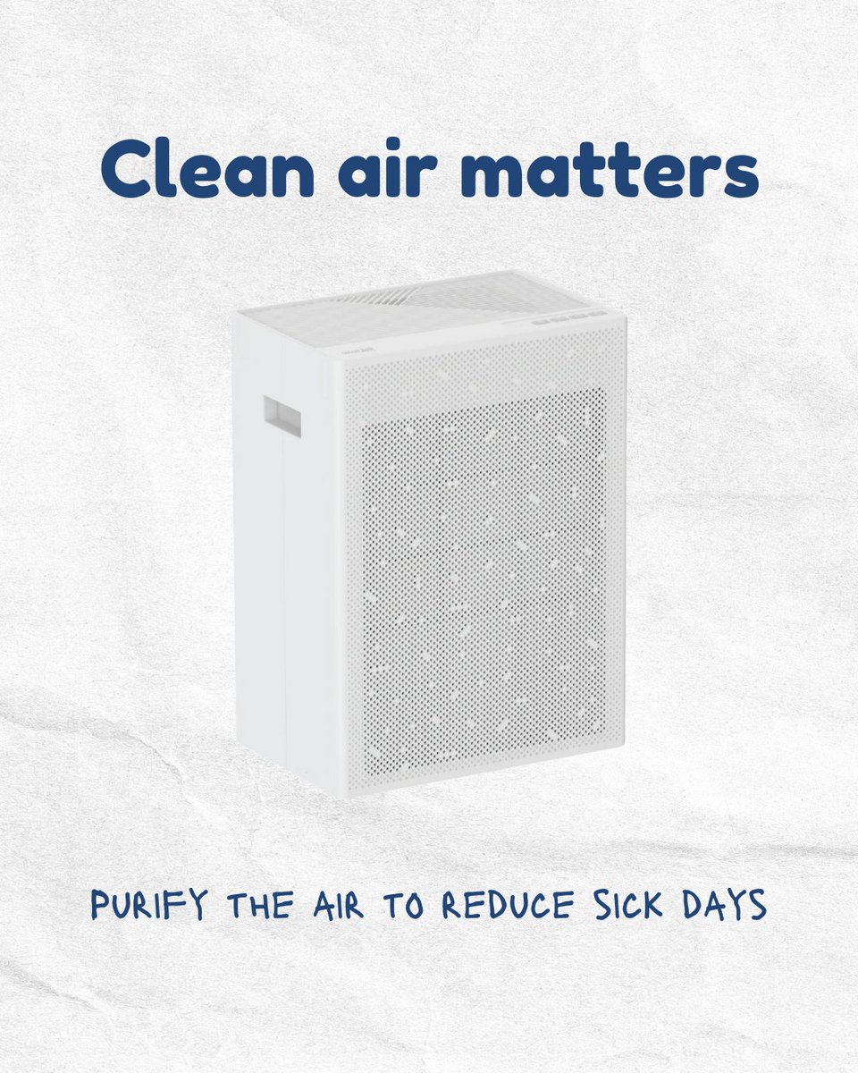Purifying the air with HEPA filters is one of the easiest ways to reduce sick days and keep everyone around you healthy. They're perfect for offices, schools, daycares, and your home.