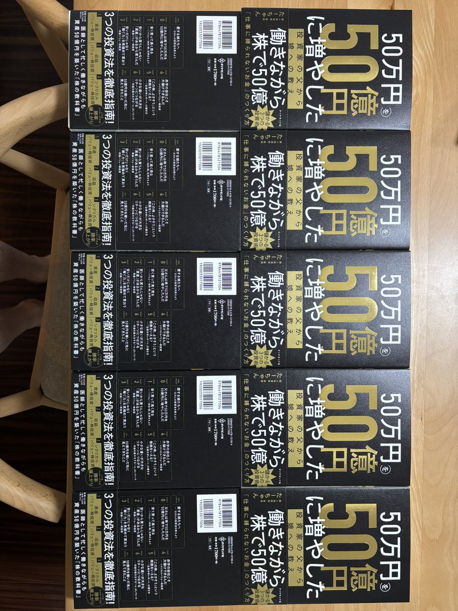 我が家にも著書が10冊届きました。
遂に書籍という形になった姿を見られて一人で感動しております。
正直言ってここまで長かったです。