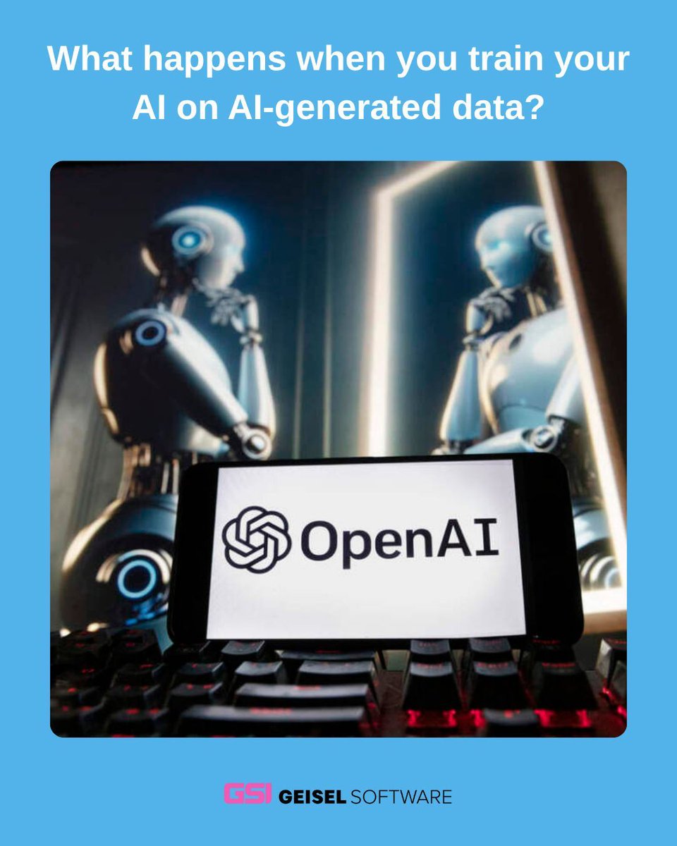 Geiselsoftware's tweet image. 🧠 What happens when AI trains on AI? Synthetic data is powerful but risky if AI-generated models can collapse. At Geisel Software, we do it differently: 3D modeling & physics-based simulation, no generative AI.
#AI #SyntheticData #GeiselSoftware