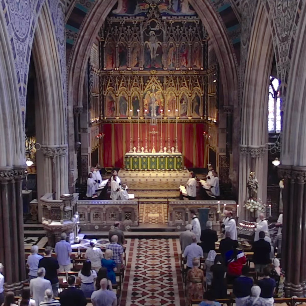 ASMSLondon's tweet image. A happy First Sunday after Trinity to all our followers and friends. You can watch the High Mass from All Saints' here: youtube.com/live/WnWN-w01X…