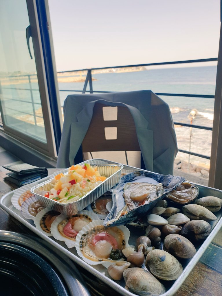 오랜만에 드라이브 힐링! 역시 바다보면서 먹는 조개구이는 존맛이야ㅎㅎ