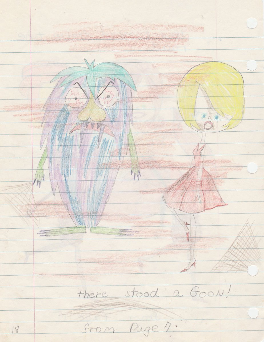 HermitsDaily's tweet photo. Illustration from "We Live in a Castle," a picture book I wrote in childhood.   1960s.  #childhood #childhoodcreativity #1960s #twentiethcentury #midtwentiethcentury #drawing #childrensdrawings #crayon #sketch #pencilsketch #illustration #picturebook #picturebooks https://t.co/rUBCzZ0uxF