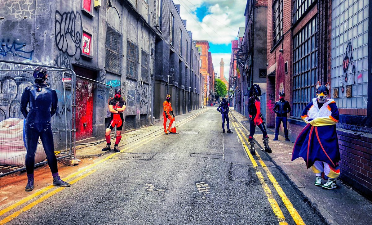 Random pic popped up on my phone of this shoot we did in Manchester.

Still think it's a fun vibe, rubber street creatures 

<a href="/pupflint/">flint</a>
<a href="/PupZenix/">PupZen</a> 
<a href="/Rubbadoll/">Pup Bayard / Rubberdoll Candy 🔜 Folsom Berlin</a> 
<a href="/raitobimu/">Rai</a>