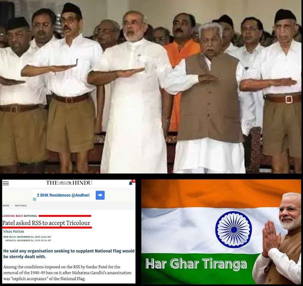 This's pro-RSS Modi's #ManKiBaat
That he is expressing through its leaders

<a href="/BJP4India/">BJP</a> leader who's talking about changing our national flag to saffron flag isn't only attacking national flag,But also Constitution, martyrs &amp; independence of India

#Dalits #Israel
#Iran #WorldWar3
