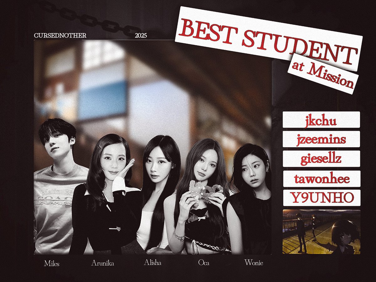 PporSuppakarn's tweet photo. @jkchu Berikutnya ada Best Student at Mission yang berhasil mengerjakan misi-misi dengan baik jatuh kepada  @jkchu @jzeemins @giesellz @tawonhee @Y9UNHO selamat teman-teman semoga semangat terus ya! https://t.co/bLShFYvwDw