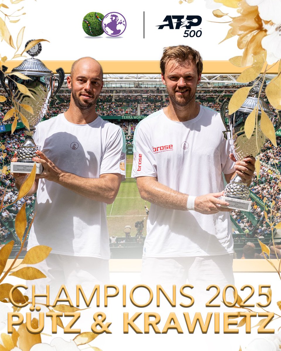 Home Champions! 🤩🏆🇩🇪

#tennis #atp #atphalle #TWO25 #sport #centercourt #krawietz #pütz