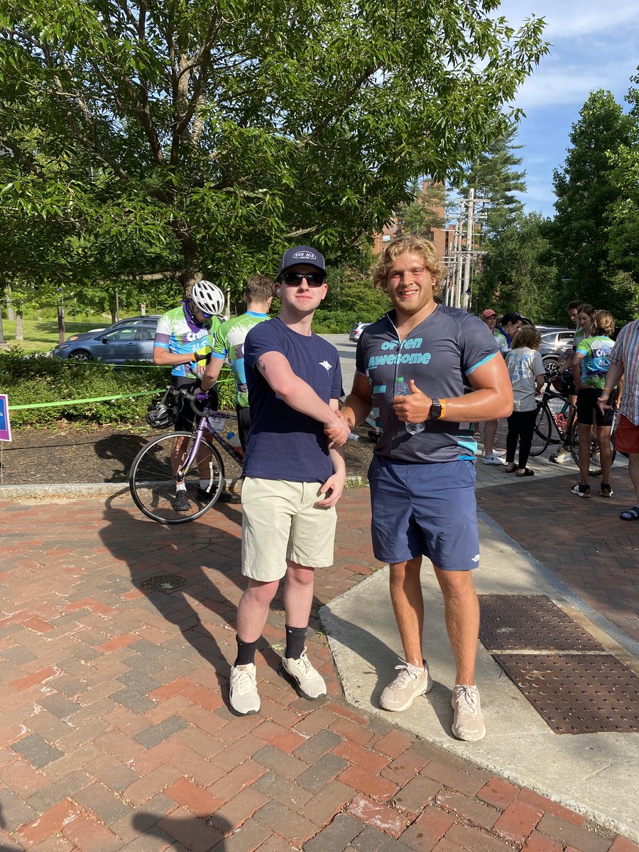 Proud of this guy right here.  <a href="/CarsonMeier11/">Carson Meier</a> rode 100 miles to help raise funds and awareness for #als. 
Our dear friend was diagnosed last October and it is hitting us hard.  <a href="/ALSTDI/">ALS TDI</a> thank you for all you do. 
Learn more by visiting tst.als.net/?mo=1