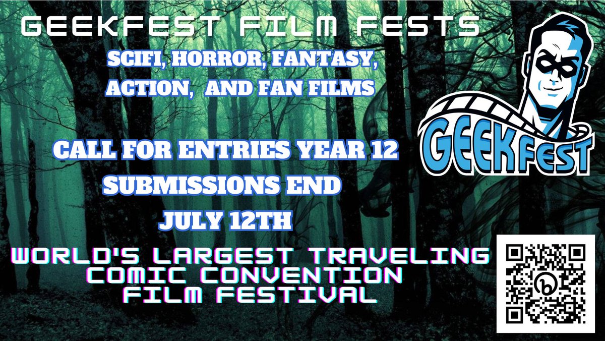 GeekFest Film Fests (@geekfilmfests) on Twitter photo #filmmakers
<a href="/GeekFilmFests/">GeekFest Film Fests</a> Year 12
World's Longest Running Comic Convention Genre Film Festival!!
#GeekFest #ComicCon #FilmFestival
#scifi
#horror
#fantasy
#action
#fanfilms
FINAL DEADLINE July 12- filmfreeway.com/GeekFest
#SupportIndieFilm #FilmX #filmmakers
<a href="/GeekFilmFests/">GeekFest Film Fests</a> Year 12
World's Longest Running Comic Convention Genre Film Festival!!
#GeekFest #ComicCon #FilmFestival
#scifi
#horror
#fantasy
#action
#fanfilms
FINAL DEADLINE July 12- filmfreeway.com/GeekFest
#SupportIndieFilm #FilmX