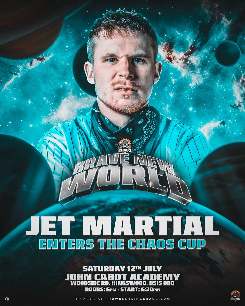 JET MARSHALL ENTERS THE CHAOS CUP! 

After an incredible debut at Total Chaos and coming up short in the ONE FALL FLURRY many people were blown away by JET MARSHAL so we can officially announce that he returns and he enters the Chaos cup!

🎟️ ringsideworld.co.uk/events.php?id=…