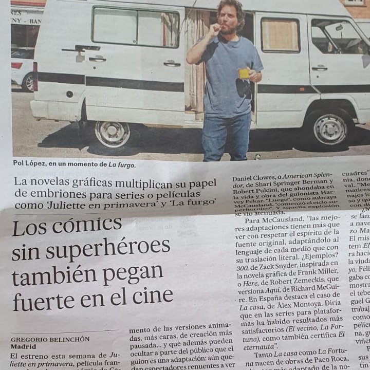 Elisa McCausland (@reinohueco) on Twitter photo ¿Estamos ante un nuevo boom de cine inspirado en el mundo de la viñeta? En 'Los cómics sin superhéroes se convierten en el nuevo gran motor del cine', de <a href="/gbelinchon/">Gregorio Belinchón</a>, abordamos la cuestión a propósito de dos estrenos recientes, La furgo y Juliette👉tinyurl.com/3sjvwh44 💭 ¿Estamos ante un nuevo boom de cine inspirado en el mundo de la viñeta? En 'Los cómics sin superhéroes se convierten en el nuevo gran motor del cine', de <a href="/gbelinchon/">Gregorio Belinchón</a>, abordamos la cuestión a propósito de dos estrenos recientes, La furgo y Juliette👉tinyurl.com/3sjvwh44 💭