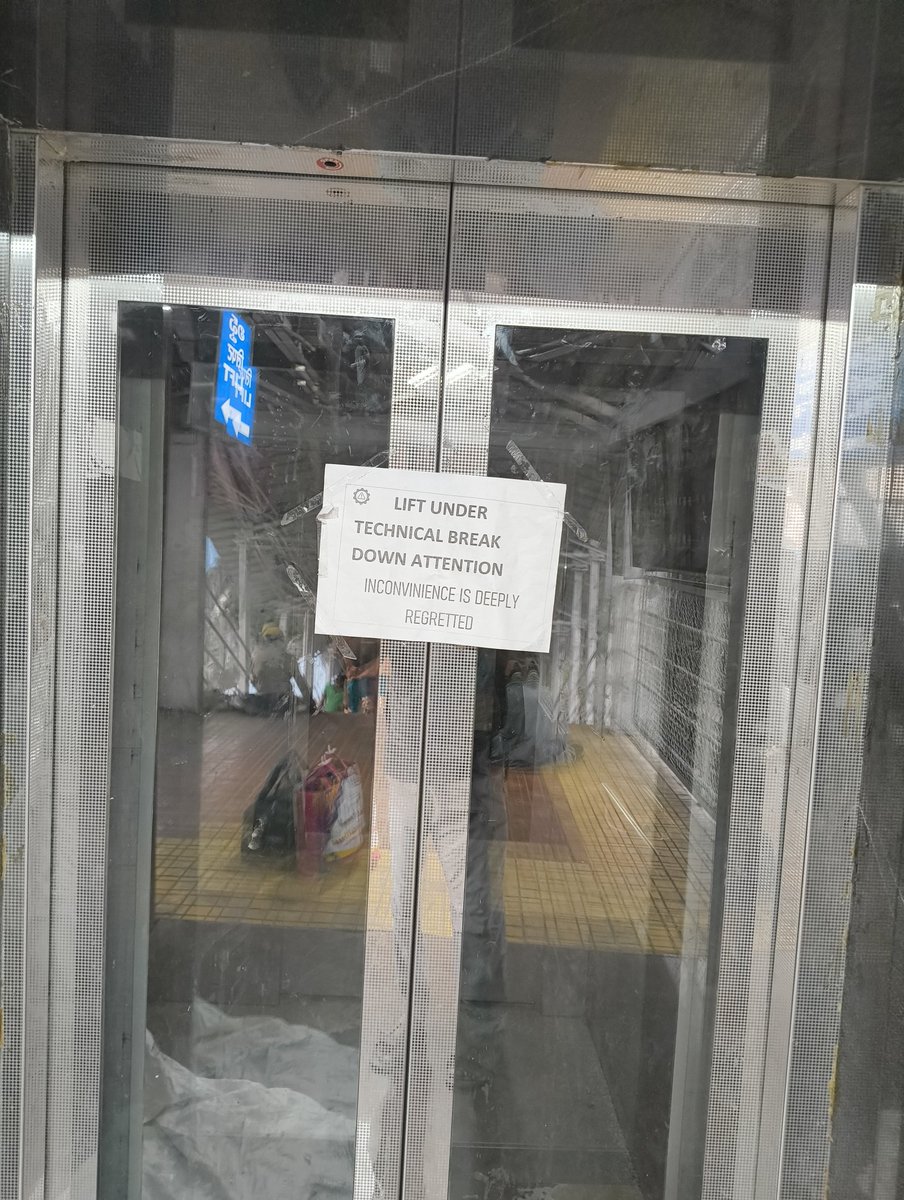 impavan1's tweet photo. @drmhyb .. still the lift towards the Golnaka side is not fixed. how many more months will it take ? @RailwaySeva @gmscrailway @RailMinIndia @SCRailwayIndia https://t.co/qOuxP6APM8