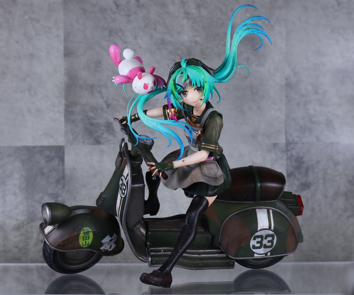 バイク笹田完成しました！ 原型：グリズリーパンダ様 @GRIZZRYPANDA