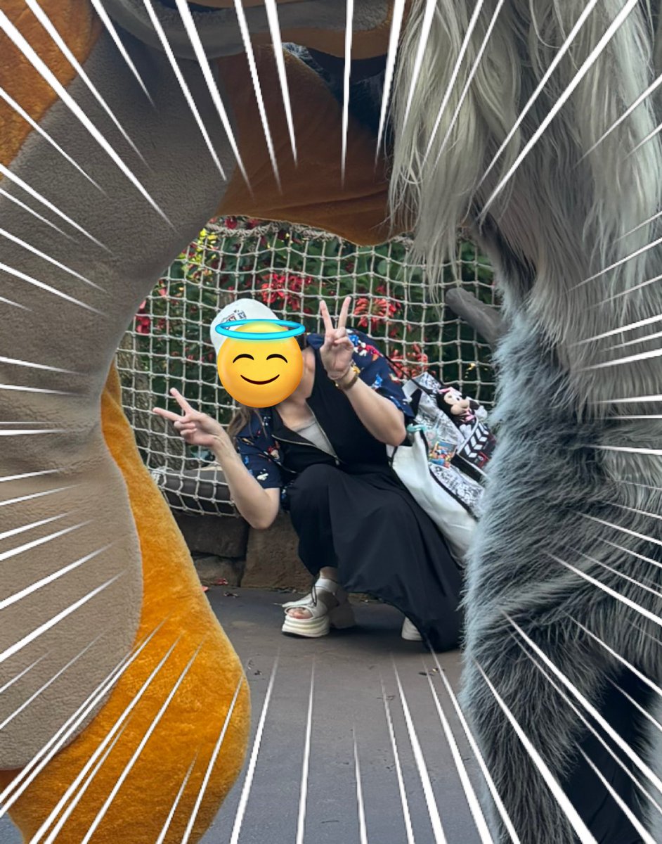 asebpuf's tweet photo. ティモンとラフィキと3ショットグリ
クセ強ッ

(全部キャストさんが撮ってくれてました) https://t.co/OjWHrbx4jv