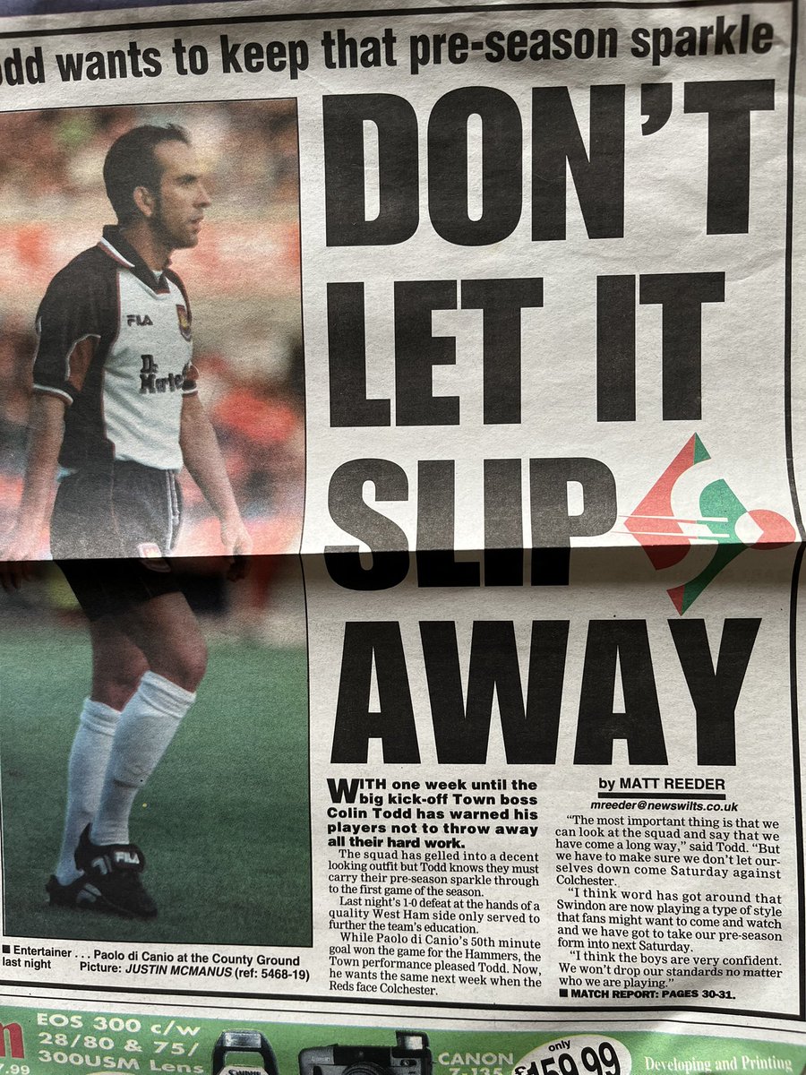 Old Swindon Programmes tweet media