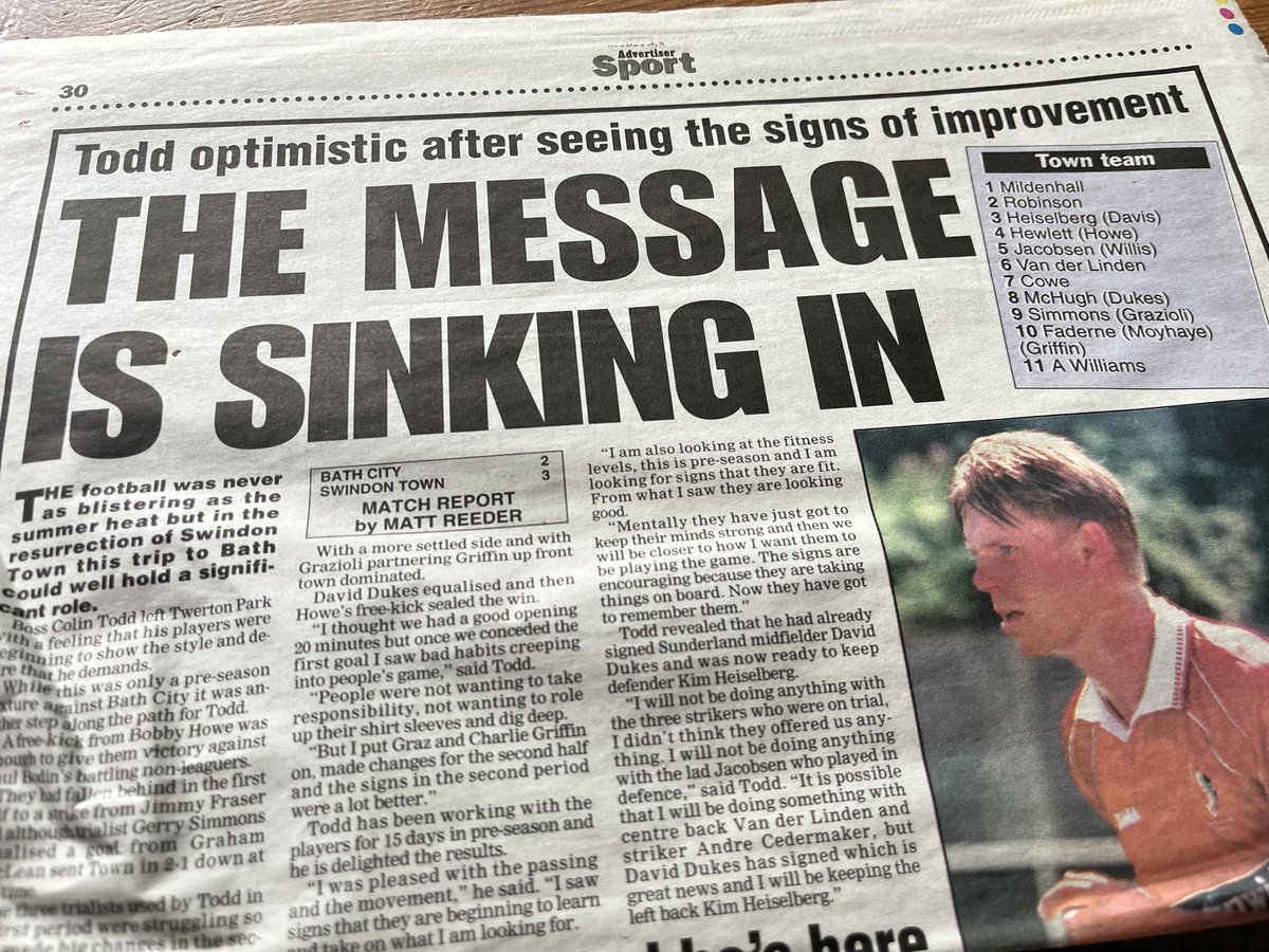 Old Swindon Programmes tweet media