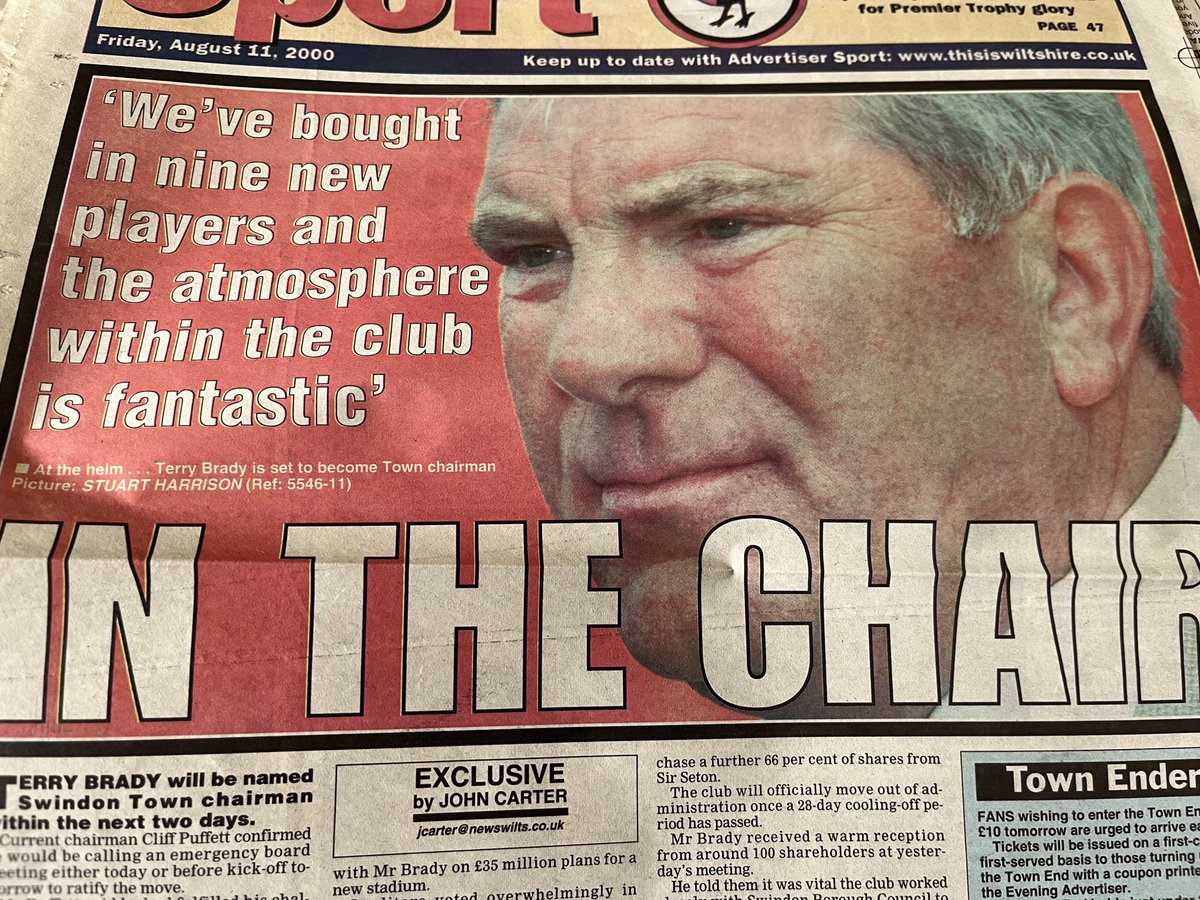 Old Swindon Programmes tweet media