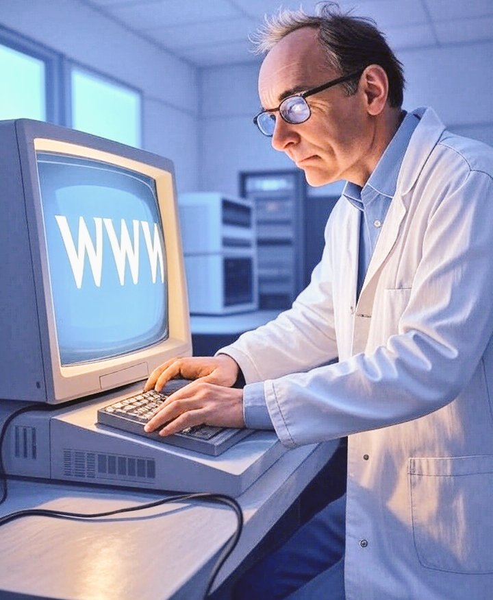 EmmybabsDeVav's tweet image. The history of the Web1, Web2 and Web3.
The Birth of Web1 (1989–1999)
A thread
Web1 began in 1989! 🌐
Tim Berners-Lee at CERN invented the World Wide Web, launching the first website in 1991.
A true game-changer for how we share information.
#WebHistory #TechEvolution
