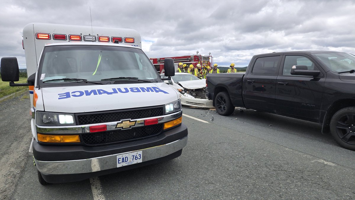 A rear-end collision is slowing traffic on Robert E Howlett Memorial Drive near Ruby Line. #nltraffic <a href="/NTVNewsNL/">NTV News</a>
