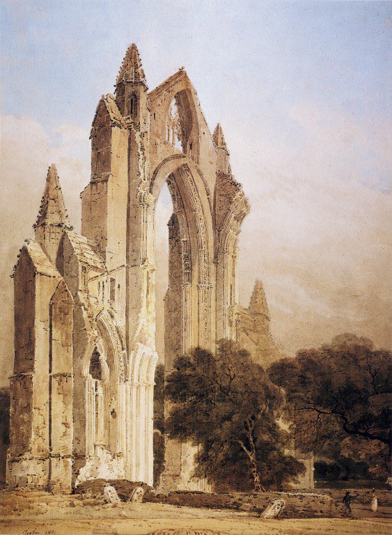 Guisborough Priory, Yorkshire (1801), by Thomas Girtin