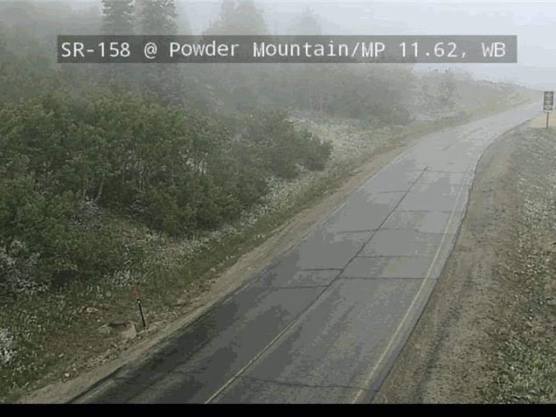 WasatchSnow's tweet image. You gotta look close, but there are some tiny accumulations of snow in a few spots this morning, mostly farther north in the Wasatch.
