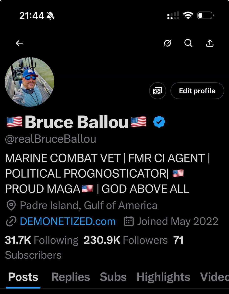 πΊπΈ Bruce 2.0 (@thebruceballou) on Twitter photo π¨ I deactivated my large X account due to severe thr#ttling and shadw bΓ‘n. X support was NONEXISTENT.  
  
230K, down the drain. 
Please consider reconnecting with me here. π¨ I deactivated my large X account due to severe thr#ttling and shadw bΓ‘n. X support was NONEXISTENT.  
  
230K, down the drain. 
Please consider reconnecting with me here.