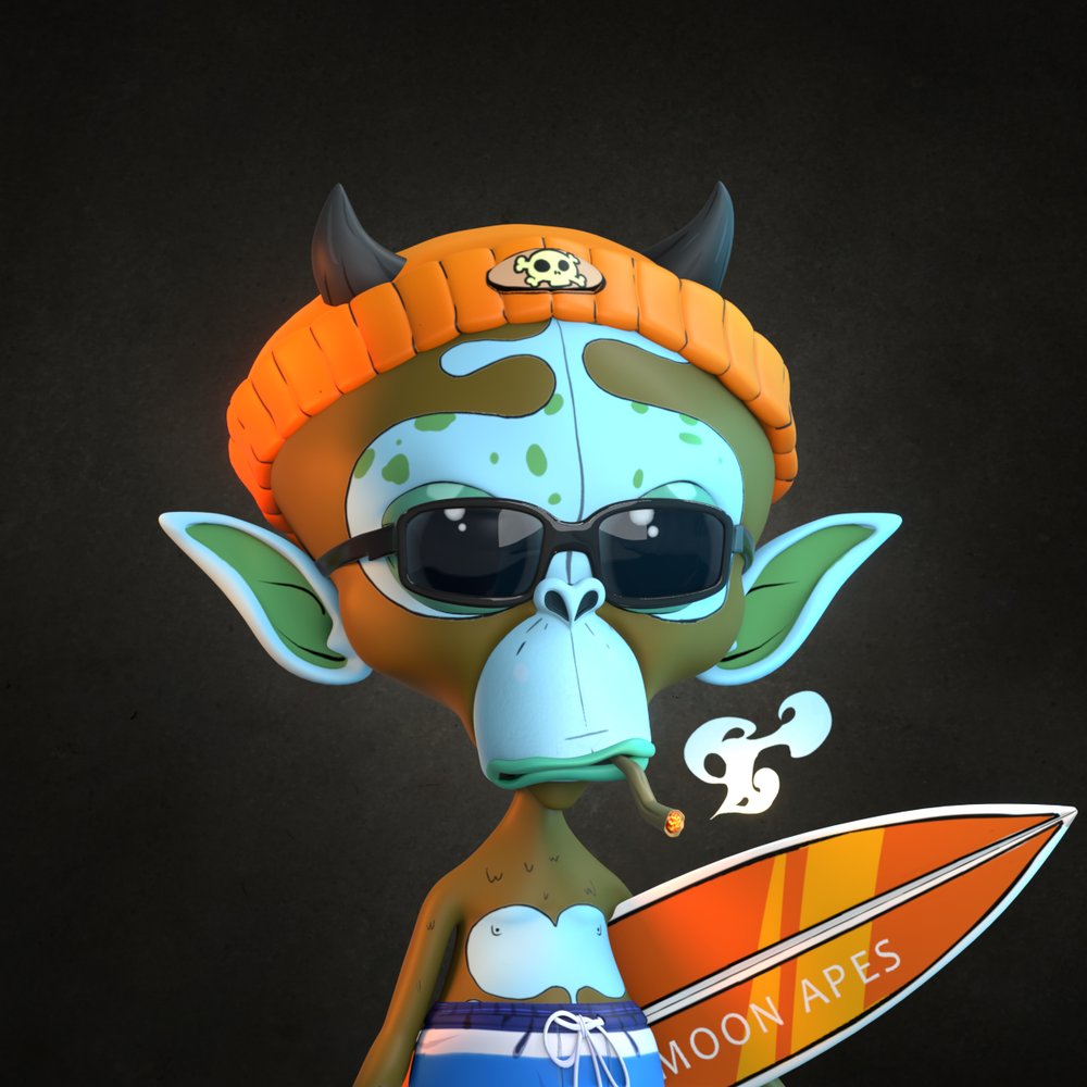 M00NAP3R (@moonap3r) on Twitter photo Surf's up! - summer vibes ☀️😎
Bagged me a new <a href="/MoonApeLab/">Moon Ape Lab</a> 3D 🍌
Buy what you'll own the IP on, sell what you dont - unless there's huge utility benefits. Lucky for me, Moon Apes have both 👌🏻 Surf's up! - summer vibes ☀️😎
Bagged me a new <a href="/MoonApeLab/">Moon Ape Lab</a> 3D 🍌
Buy what you'll own the IP on, sell what you dont - unless there's huge utility benefits. Lucky for me, Moon Apes have both 👌🏻