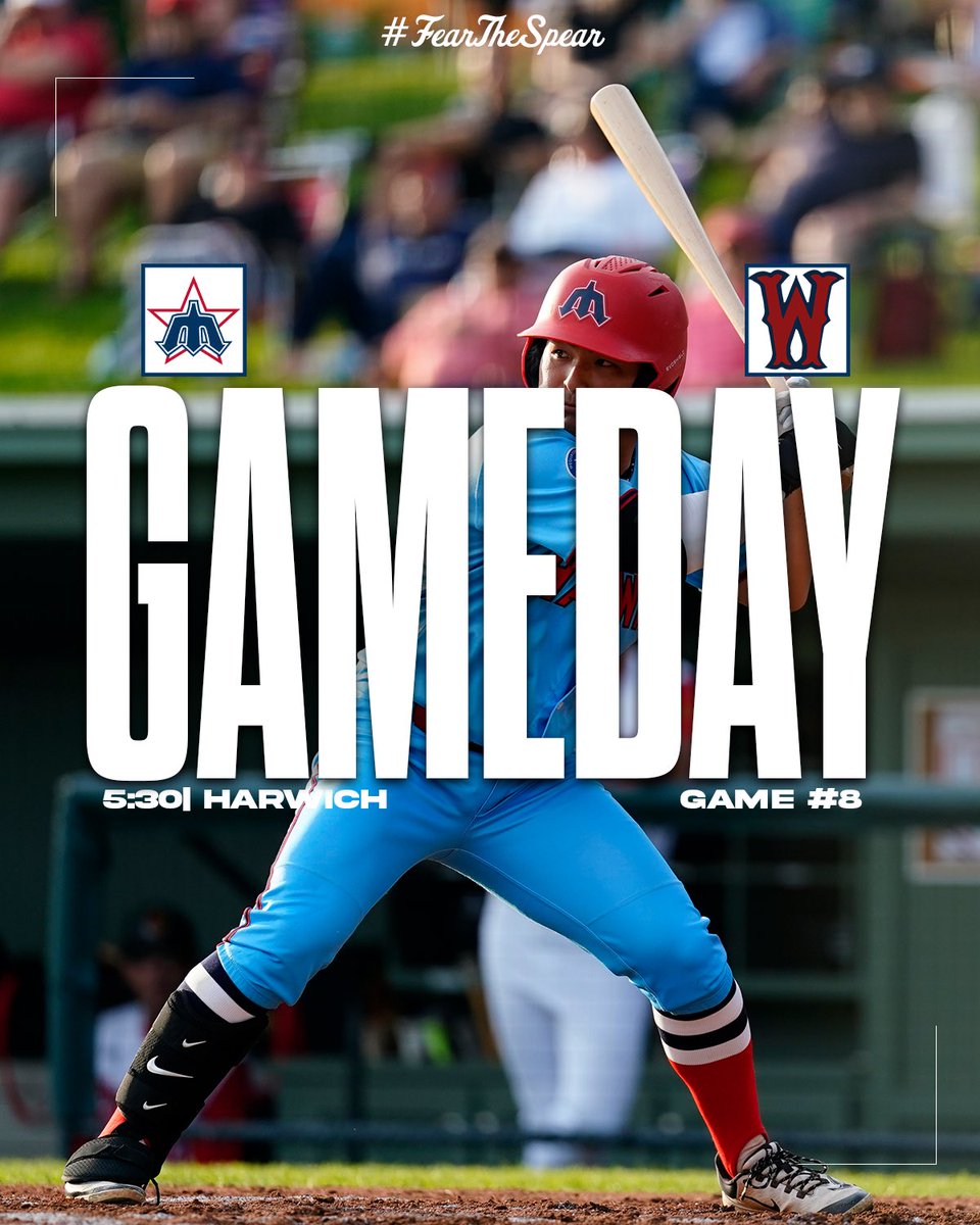 Back at home tonight‼️🏡

⏰5:30
🆚 Wareham Gateman
📍Whitehouse Field
📺 Cape League TV &amp; Youtube

#RollNers #FearTheSpear