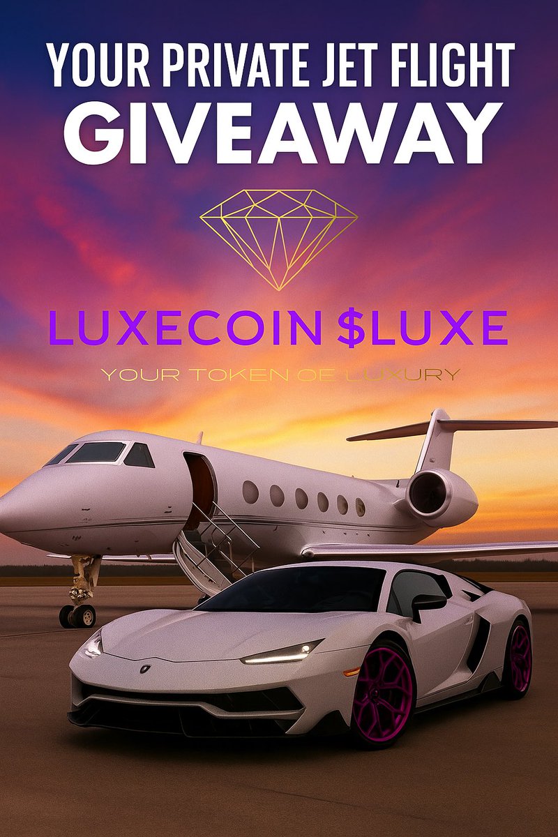 Whiteshrk_one's tweet photo. LuxeCoin 💎 proudly partners with Fly Victor, the unrivaled leader in private jet brokerage! Shatter the Raydium market cap with your $LUXE purchase and win an exclusive Victor private jet flight! 🛩️ Minimum $25 stake to claim your elite reward. #LuxeCoin #FlyVictor 

https://t.co/mDVPeiVK3u