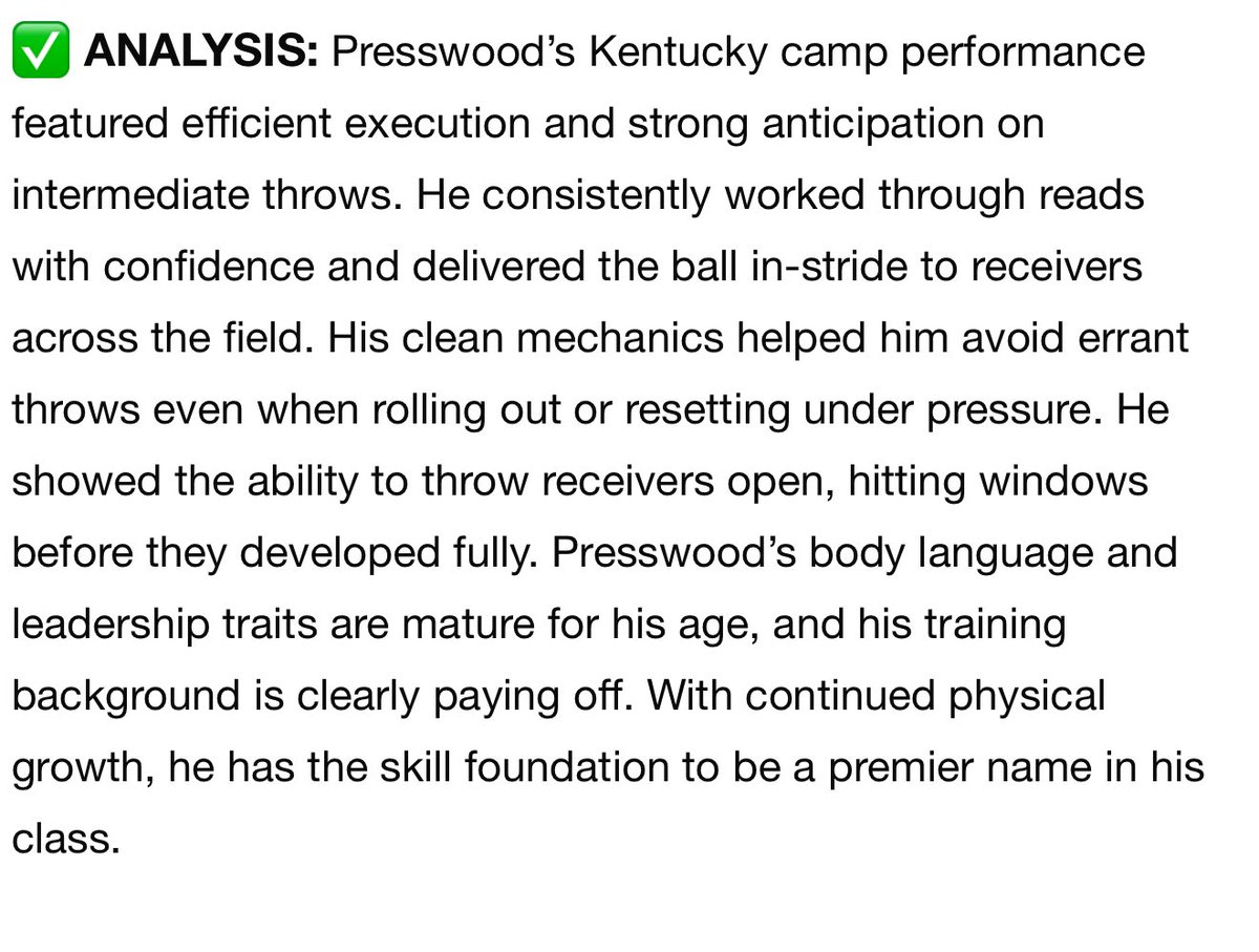 ColePresswood (@presswoodcole) on Twitter photo Thanks you <a href="/sixstarfootball/">Six Star Football | PLUS+</a> for the write up.
sixstarfootball.com/article/event-…
<a href="/QB_Era_/">QB Era</a> <a href="/QBCoachPreston/">Preston Earl</a> @jarredpark190 <a href="/RyanSample12/">Ryan Sample</a> <a href="/BuckFitz/">NPA/SUPERMAX 100</a> <a href="/NCEC_Recruiting/">NPA</a> <a href="/coachstarks25/">Coach Matt Starks</a> <a href="/Hunter_DeNote/">Hunter DeNote</a> <a href="/jaxon_rose8/">Jaxon Rose</a> <a href="/McCrackenStangs/">McCracken County Football</a> <a href="/bam_coach78/">Coach Bam</a> Thanks you <a href="/sixstarfootball/">Six Star Football | PLUS+</a> for the write up.
sixstarfootball.com/article/event-…
<a href="/QB_Era_/">QB Era</a> <a href="/QBCoachPreston/">Preston Earl</a> @jarredpark190 <a href="/RyanSample12/">Ryan Sample</a> <a href="/BuckFitz/">NPA/SUPERMAX 100</a> <a href="/NCEC_Recruiting/">NPA</a> <a href="/coachstarks25/">Coach Matt Starks</a> <a href="/Hunter_DeNote/">Hunter DeNote</a> <a href="/jaxon_rose8/">Jaxon Rose</a> <a href="/McCrackenStangs/">McCracken County Football</a> <a href="/bam_coach78/">Coach Bam</a>