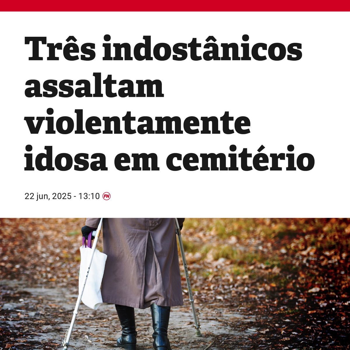 Já nem no cemitério se está em segurança. Mas devem ser apenas percepções...