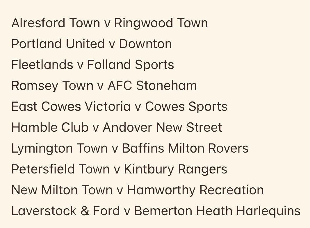 🚨LEAGUE CUP FIRST ROUND DRAW

Dates to be confirmed.