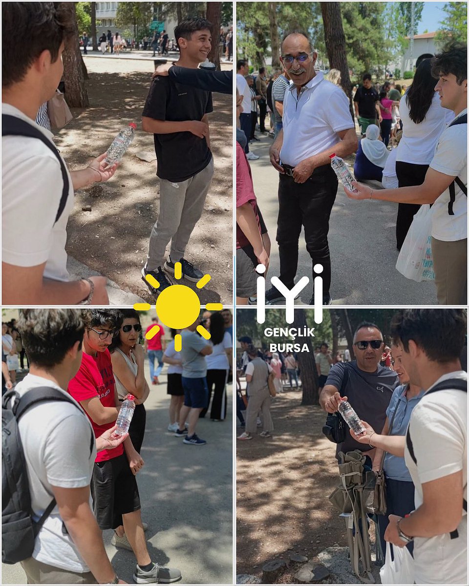 YKS heyecanına ortak olduk!
İYİ Parti Bursa İl Gençlik olarak sınava giren gençlerimize ve onları bu sıcakta yalnız bırakmayan kıymetli velilerimize su ikram ettik.
Geleceğimiz olan gençlerin daima yanındayız.
#İYİGENÇLİKBURSA 🇹🇷