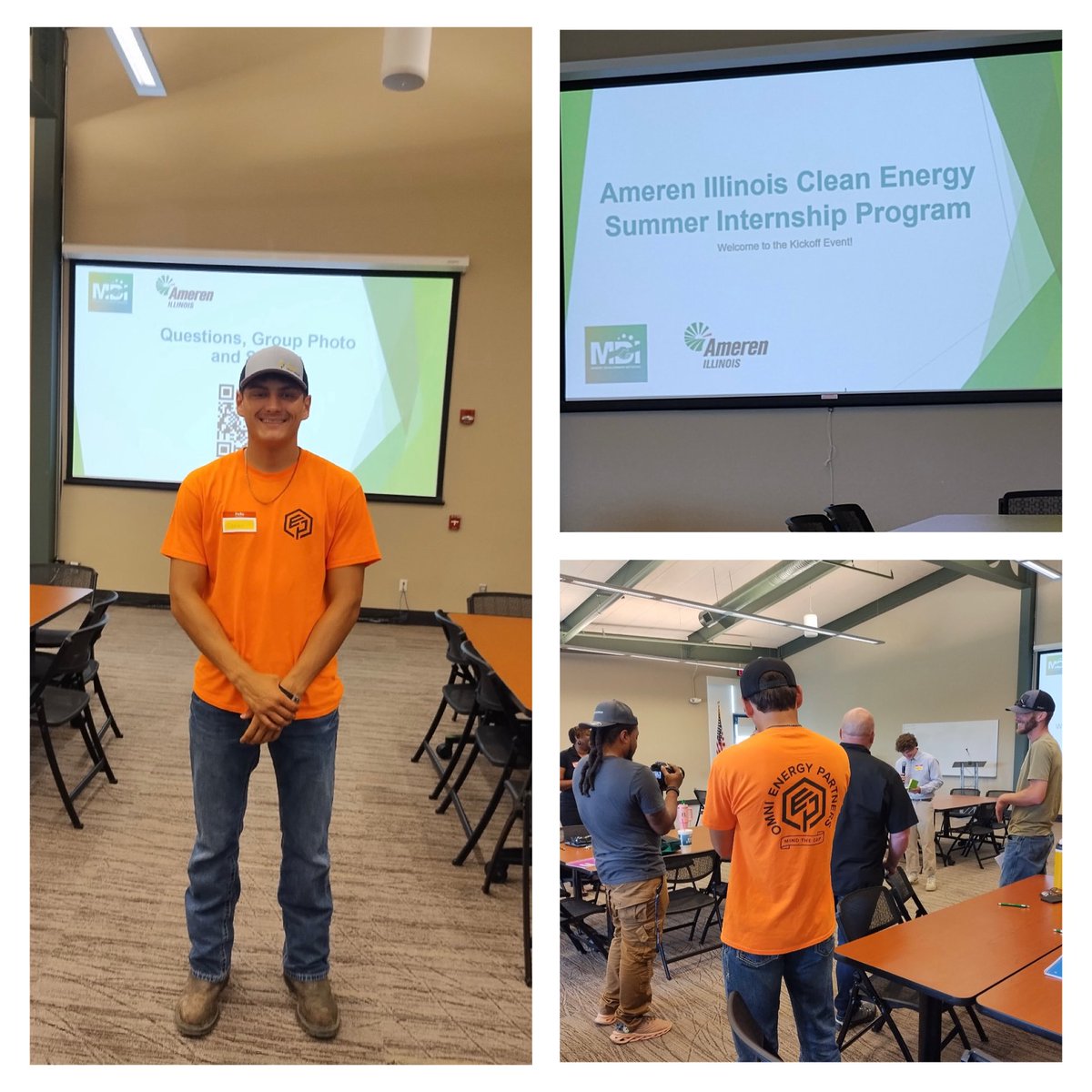 Omni is thrilled to welcome intern Carson  Grafford to the team! Thanks to a grant from the Ameren Illinois Clean Energy Program, he’s working on Virginia and Beardstown projects, learning the ropes! Carson is already diving in after last week’s kickoff event! #partners4life