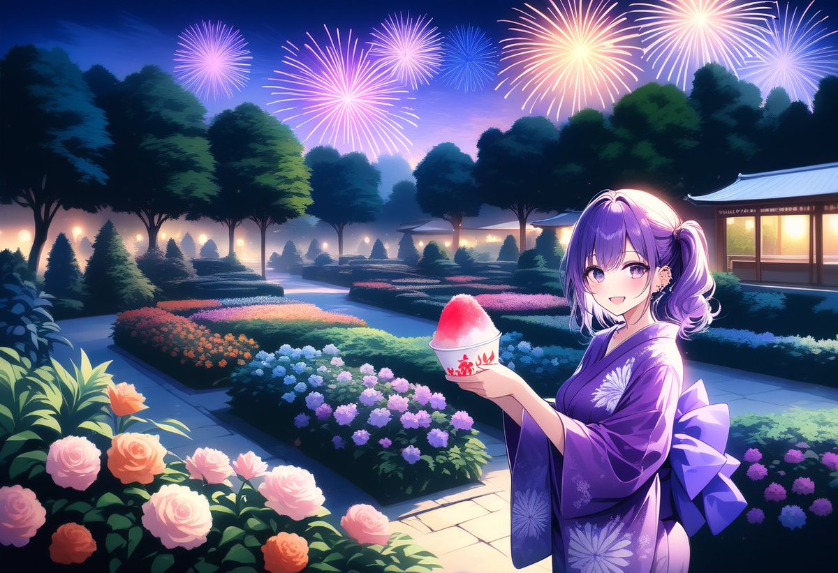 花火とかき氷ならかなりの納涼でしょう。

#みんなで作るAI納涼祭