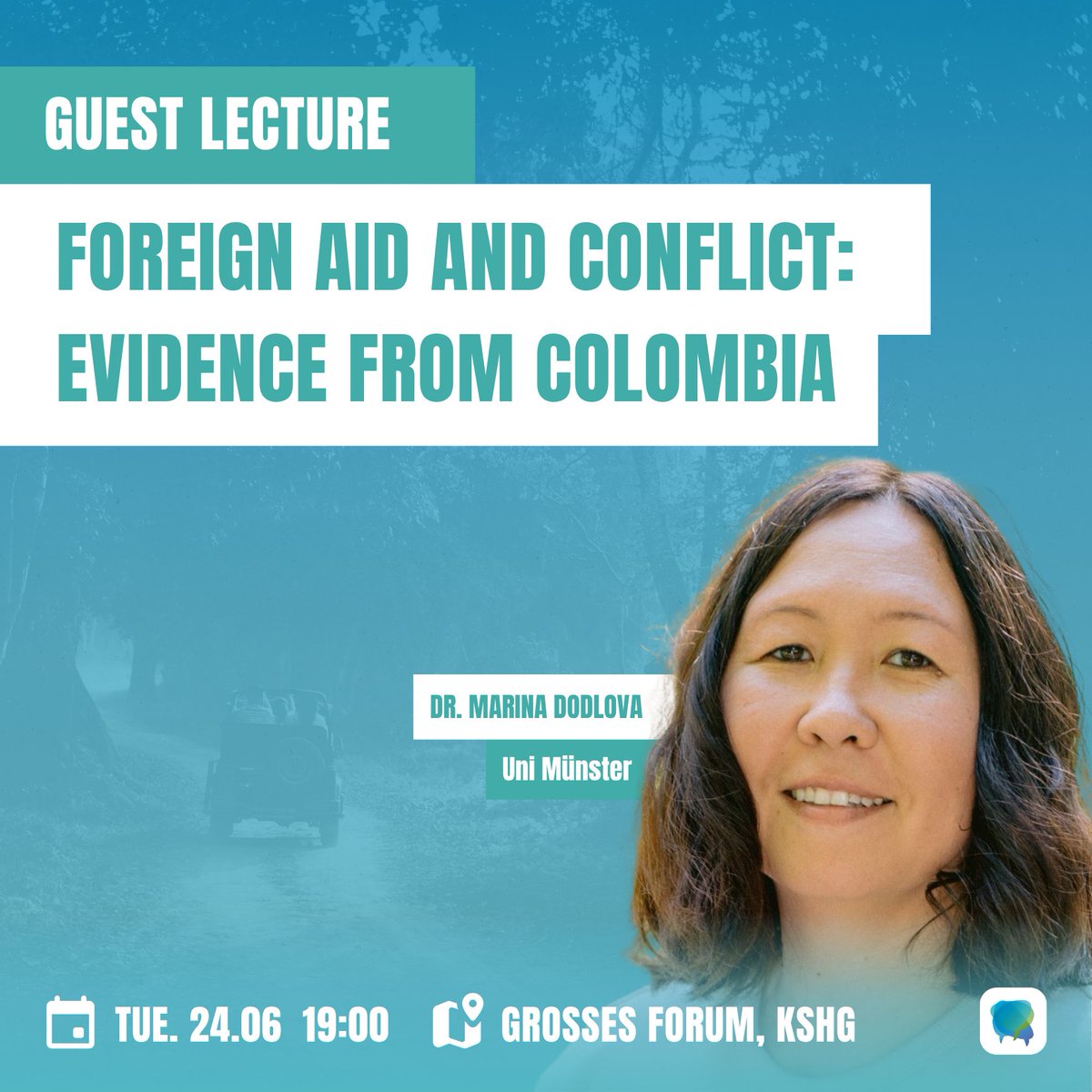 On Tuesday Marina Dodlova presents new research findings on the impact of foreign aid on conflict and violence in Colombia and will discuss the cause of conflicts and effects of international support as a potential countermeasures with us. Come by and join us!