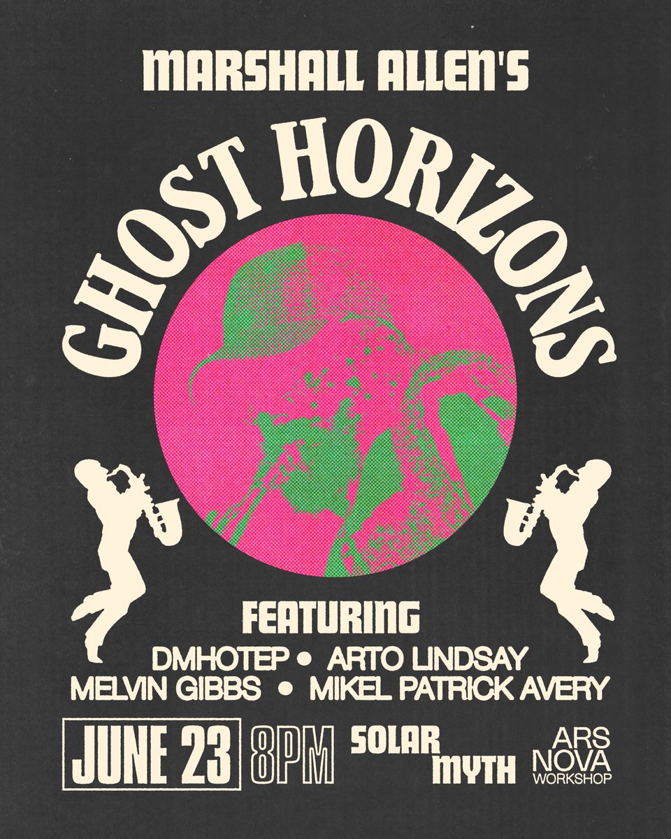 Ars Nova Workshop (@arsnovaworkshop) on Twitter photo Tomorrow!
<a href="/SunRaUniverse/">Sun Ra Arkestra</a> <a href="/artolindsay/">arto lindsay</a> <a href="/melvingibbs/">melvin gibbs</a> <a href="/DMHotep/">David M.Hotep</a>
arsnovaworkshop.org/programs/marsh… Tomorrow!
<a href="/SunRaUniverse/">Sun Ra Arkestra</a> <a href="/artolindsay/">arto lindsay</a> <a href="/melvingibbs/">melvin gibbs</a> <a href="/DMHotep/">David M.Hotep</a>
arsnovaworkshop.org/programs/marsh…