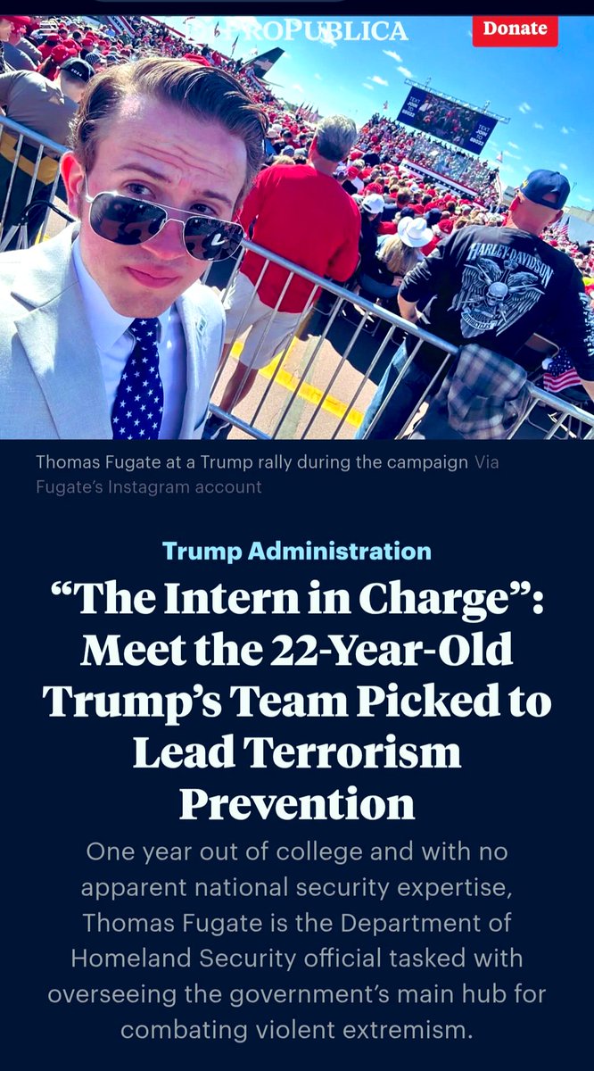 No doubt vetted—if not personally headhunted—by Sergio Gor himself!👇🤨