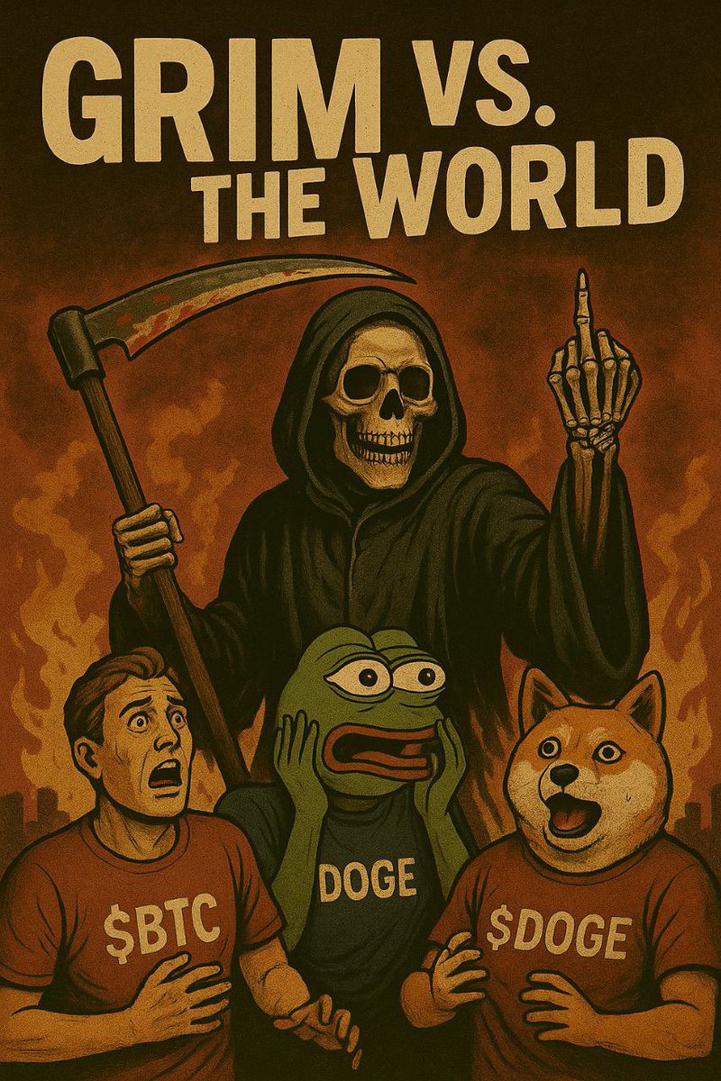 GRIM_Token's tweet photo. “Don’t worry DOGE and PEPE
BTC is crying too.”
😭🐶💀
#DeadInsideClub #crypto #BTC https://t.co/Fz3jRGjOlP