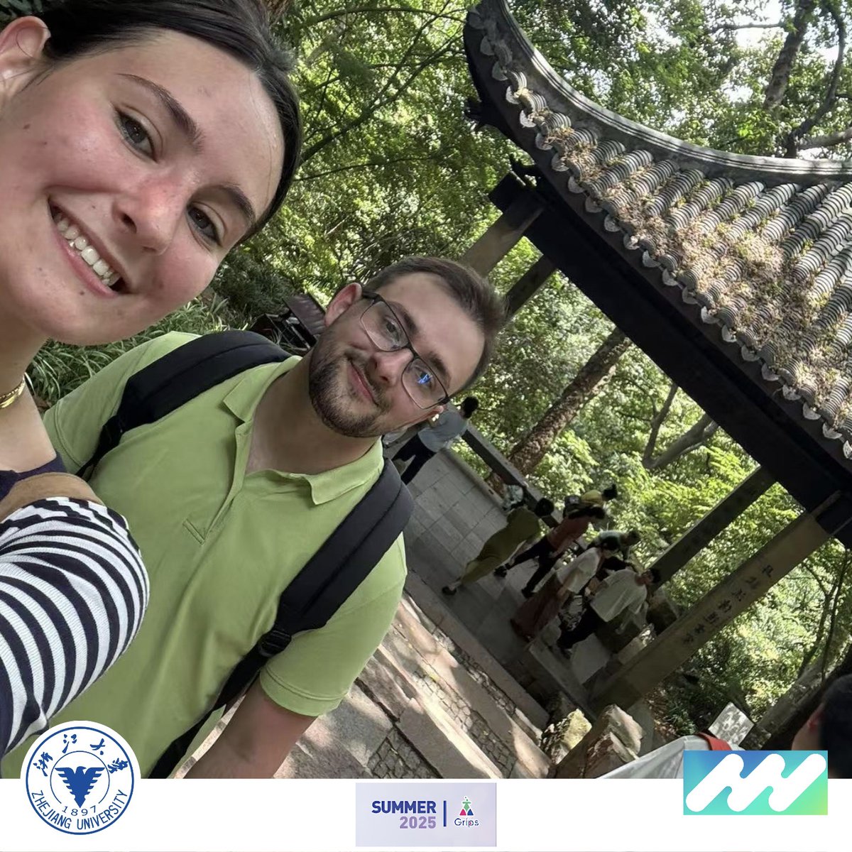 iPlantMicro's tweet image. Proud of Joana and André that just began their GRIPS fellowships at @ZJU_official! Over the next 6 weeks they will learn various techniques and immerse in Chinese culture —a wonderful way to connect people and strengthen research collaborations! 🇵🇹🫰🏻🇨🇳 @itqbnova @greenit_bio4sus