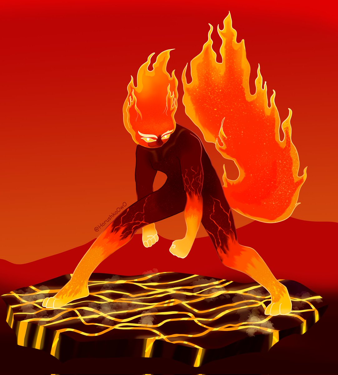 Horushka0w0's tweet photo. And here is my second kitty, this time a fire cat 🔥
#art #cat #fire #fire_cat #furry https://t.co/LIZRyb0cao