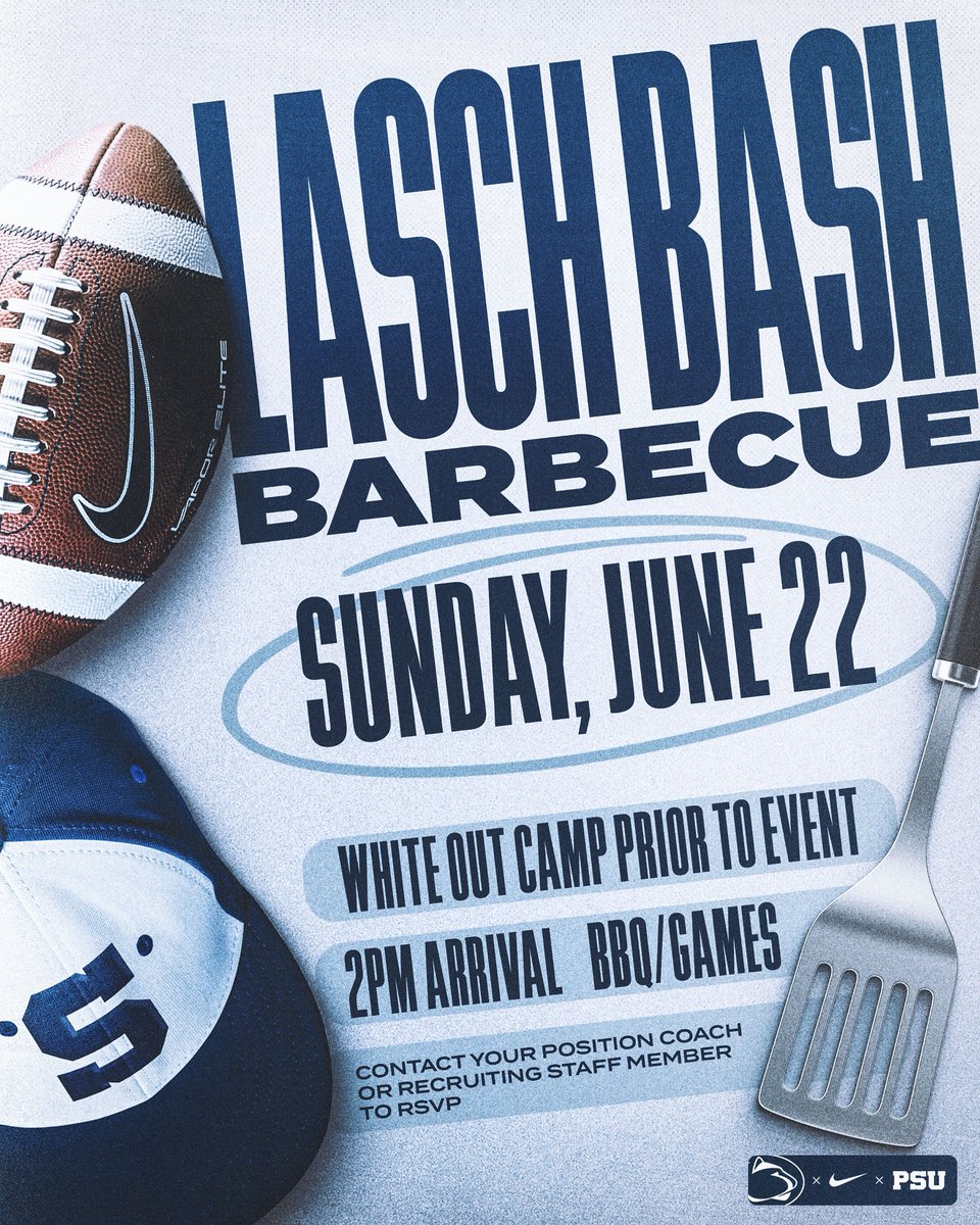 Ian_Walker_2026's tweet image. I will be at @PennStateFball for the Lasch Bash Today!! @MikeWakins @CoachTrautFB @RivalsFriedman