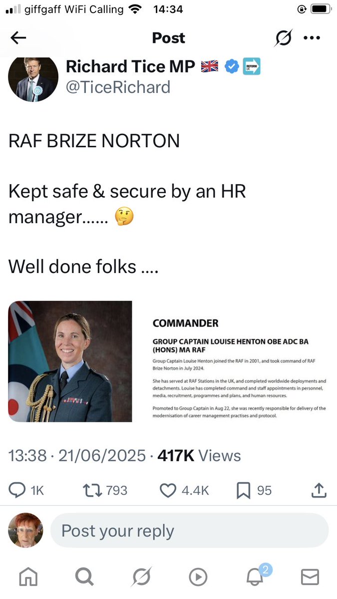 ☕️Carol Hedges 💙💛(also at @caroljhedges) (@riotgrandma72) on Twitter photo .<a href="/HoCStandards/">Standards Committee</a>
I wish to report <a href="/TiceRichard/">Richard Tice MP 🇬🇧</a> to you.
1. He has ‘doxxed’ a member of the armed forces on social media
2. He has aimed unwonted criticism at the person with no proof that his comments are accurate
3. He has contravened the Nolan Rules of public service. .<a href="/HoCStandards/">Standards Committee</a>
I wish to report <a href="/TiceRichard/">Richard Tice MP 🇬🇧</a> to you.
1. He has ‘doxxed’ a member of the armed forces on social media
2. He has aimed unwonted criticism at the person with no proof that his comments are accurate
3. He has contravened the Nolan Rules of public service.