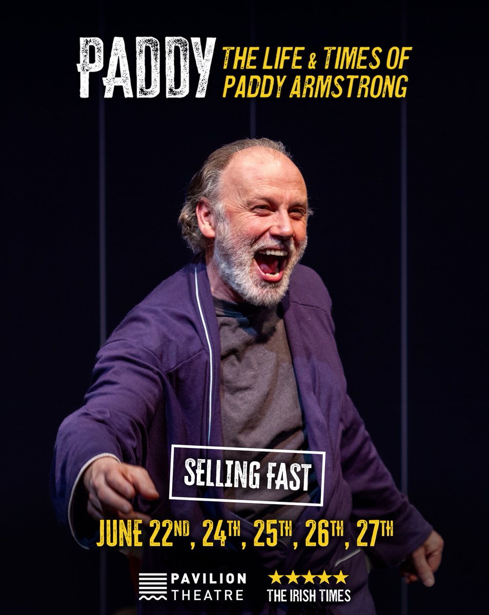lifetimespaddy's tweet photo. TIX selling FAST for remaining dates at @PavilionTheatre! 🎭🇮🇪
🎟️ https://t.co/rud9DO9afT
#thelifeandtimesofpaddyarmstrong #paddy #irish #ireland #play #Performance #paddyarmstrong #GuildfordFour #irishtheatre #truecrimestory #socialjustice #irishhistory #theatrelife #IrishPlay https://t.co/lqnRZ8tWtq