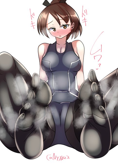 「アタシの足裏!?別に…い、嫌じゃないけどさ…///」
快楽物質シキナミンを摂取させてくれるムレムレ黒タイツ敷波チャン(ˇωˇ)
進水日おめでとう!(連続1933日目
#艦これ版真剣お絵描き60分一本勝負_20250622
#艦これ版深夜の真剣お絵描き60分一本勝負
#10000日チャレンジ #めび環んどろ 
#敷波進水日 