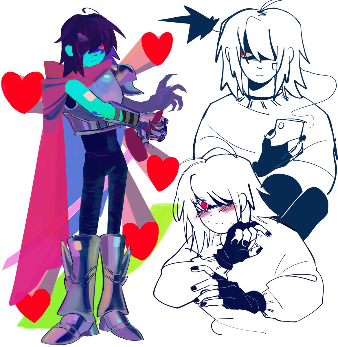 halfmoonstruck's tweet image. i have nothing coherent to offer!!!!! #deltarune