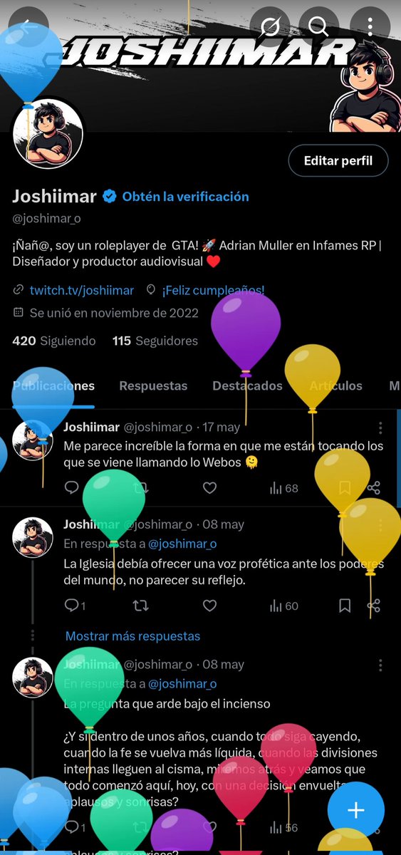 joshimar_o's tweet image. Es un &quot;Feliz&quot; día... Supongo 🫠