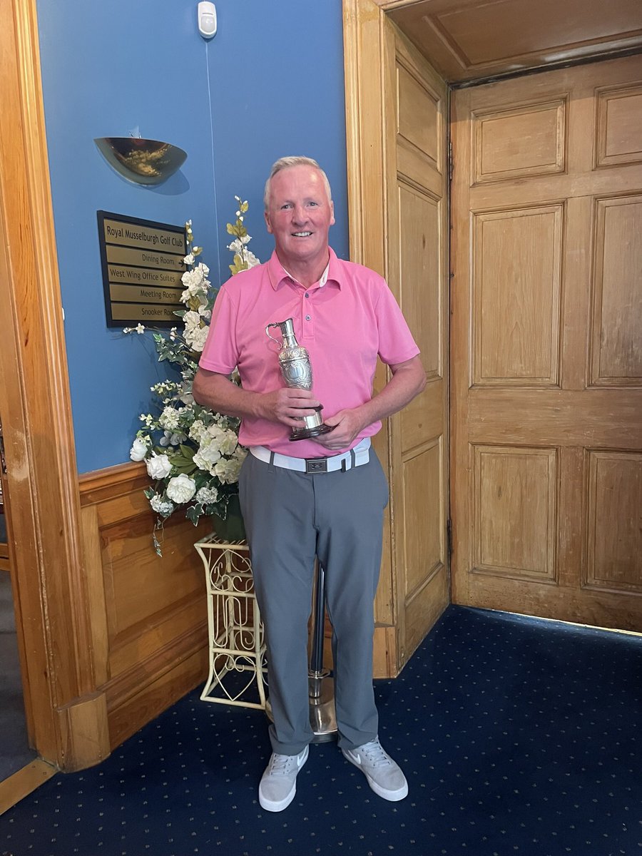 Delighted to have Won the <a href="/RMusselburgh/">Royal Musselburgh</a> Seniors Trophy 🏌️‍♂️for 2025. I would like to thank all concerned at the Club 👏👏👏on their organisation of the whole event. Also to thank Darren and his Team 👏👏👏for the fantastic condition of the course. <a href="/ScottishGolf/">Scottish Golf</a>  <a href="/scotgolfcoast/">Scotlands Golf Coast</a> 🏌️‍♂️🏴󠁧󠁢󠁳󠁣󠁴󠁿