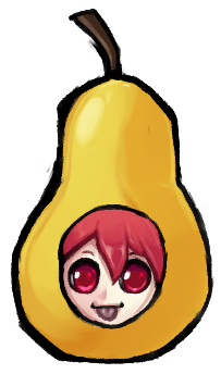 Homoshep's tweet photo. I drew Teto pear (flamin hot miku) https://t.co/bj8fSVdpbJ