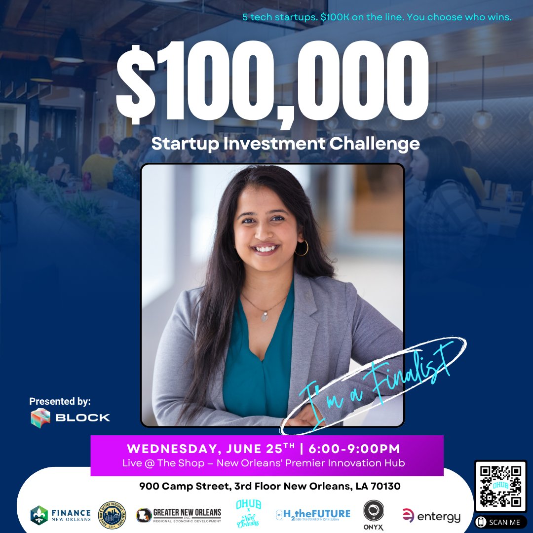 theeohubs's tweet image. 🚨 3 days until OHUB’s $100K Startup Challenge!
Meet Rashmi Prakash of Aruna Revolution—turning ag waste into compostable absorbent fibers for eco-friendly hygiene solutions.
🎤 See her pitch live!
✅ RSVP: shorturl.at/l6fxZ
#OHUB100K #climateTech